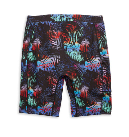 TomboyX Swim 9" Shorts with Pocket - Palm Dreams