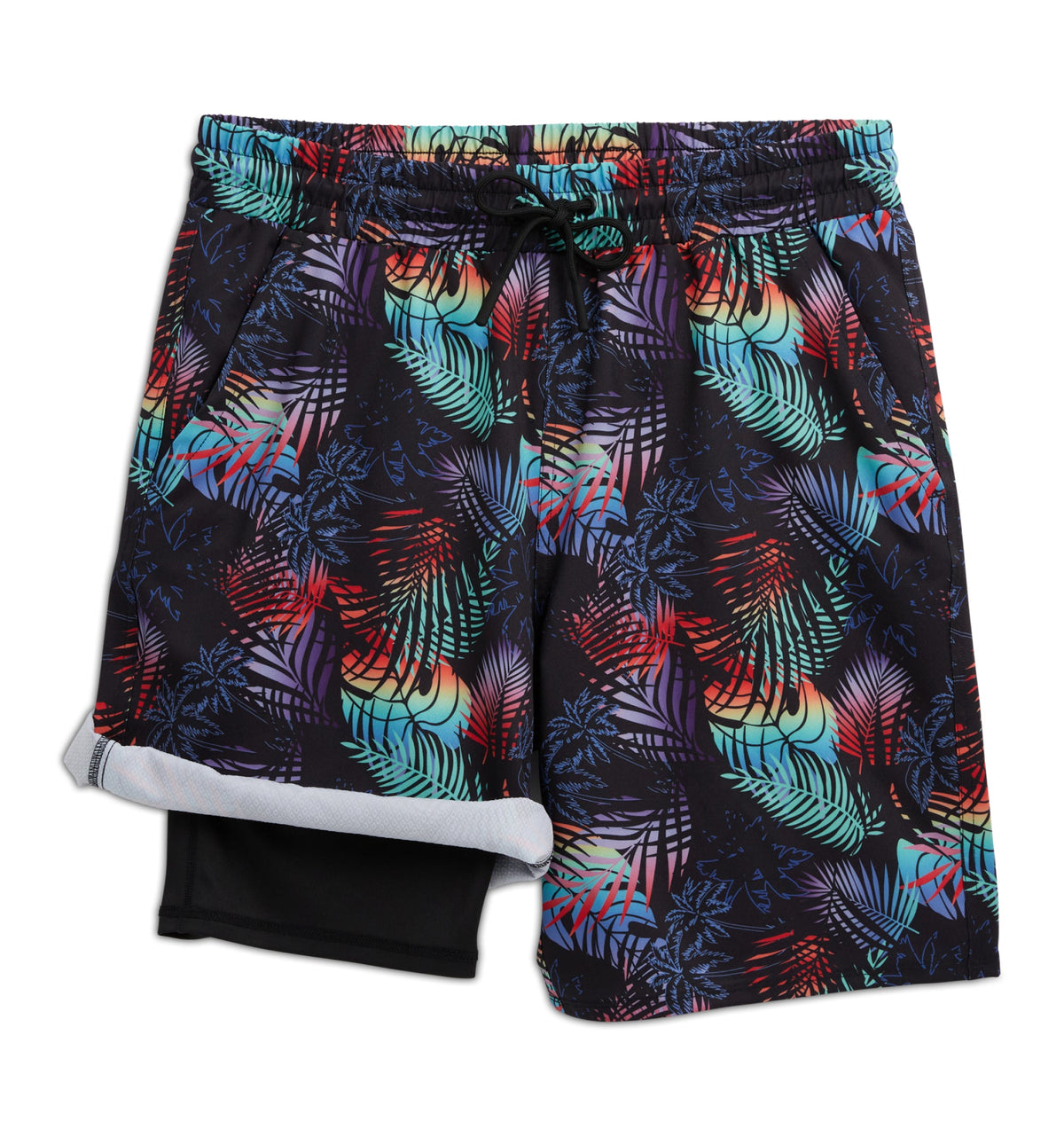 TomboyX Swim 9" Lined Board Shorts Heavy Weight- Palm Dreams