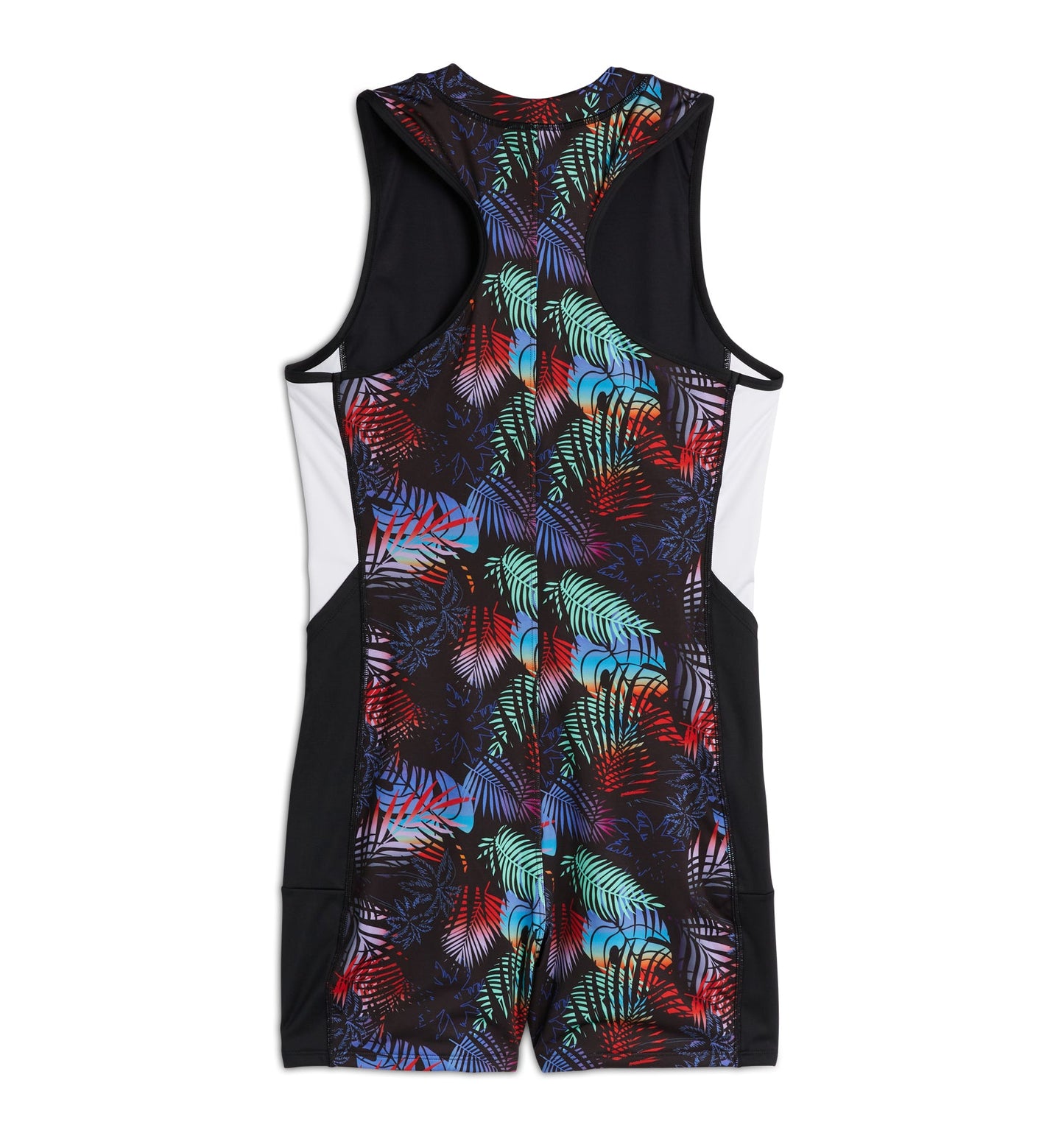 TomboyX Swim 4.5" Zip Up Unisuit - Palm Dreams