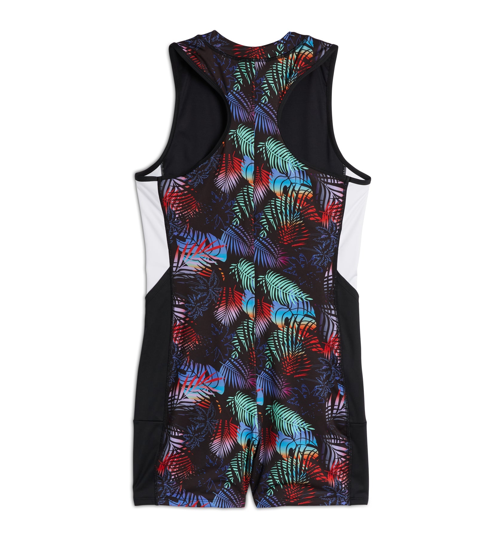 TomboyX Swim 4.5" Zip Up Unisuit - Palm Dreams
