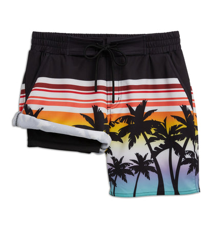 TomboyX Swim 7" Heritage Board Shorts Heavy Weight - Hawaiian Heat