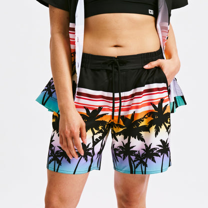 TomboyX Swim 7" Heritage Board Shorts Heavy Weight - Hawaiian Heat