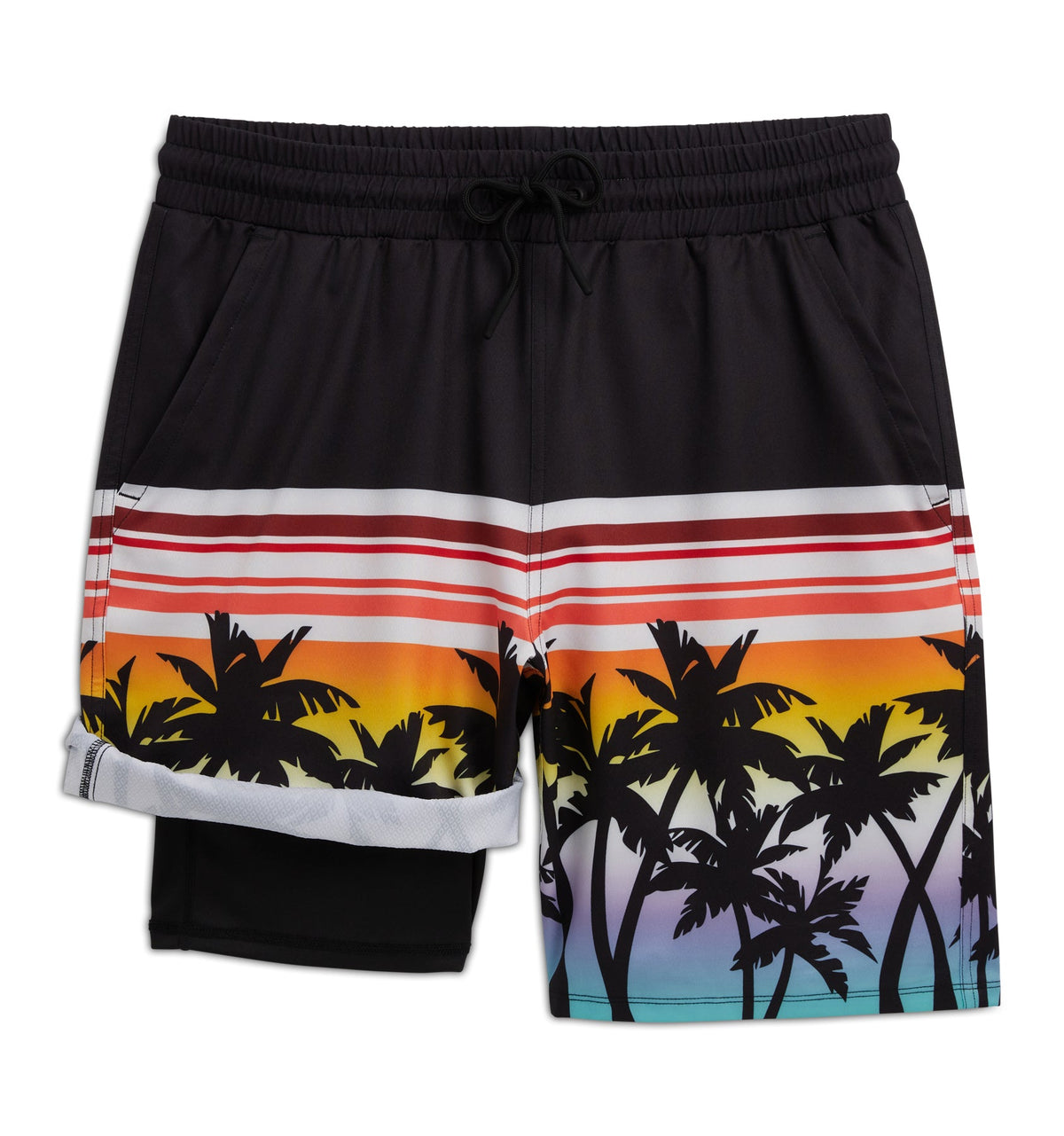TomboyX Swim 9" Lined Board Shorts Heavy Weight - Hawaiian Heat