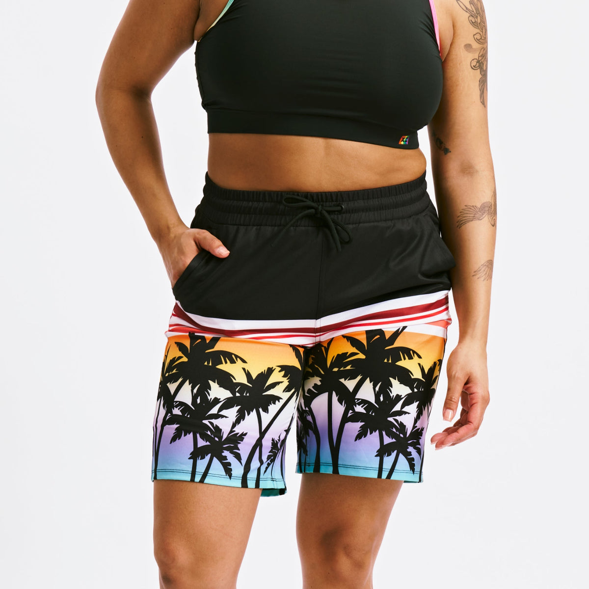TomboyX Swim 9" Lined Board Shorts Heavy Weight - Hawaiian Heat