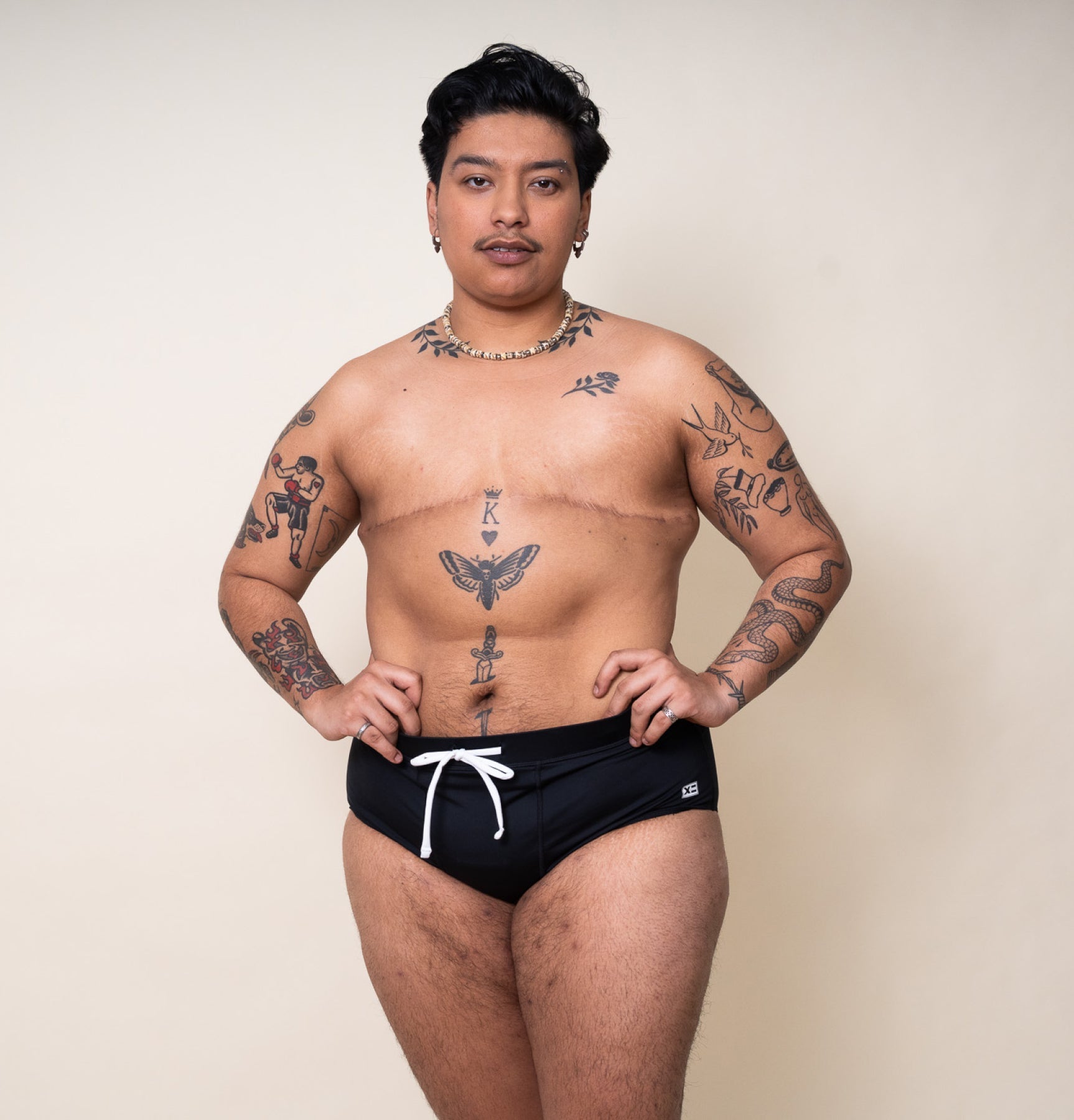 TomboyX Swim Packing Brief - Black