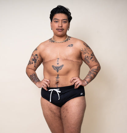 TomboyX Swim Packing Brief - Black
