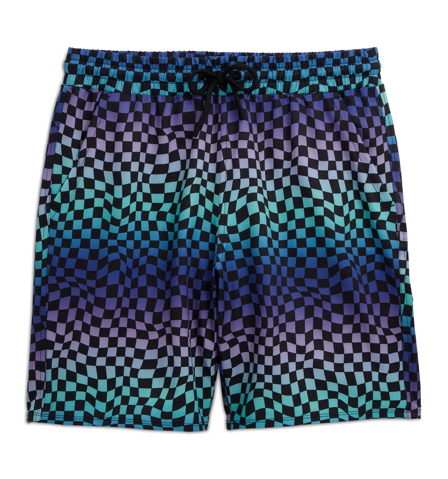 TomboyX Swim 9" Lined Board Shorts Heavy Weight - Checker Chaos