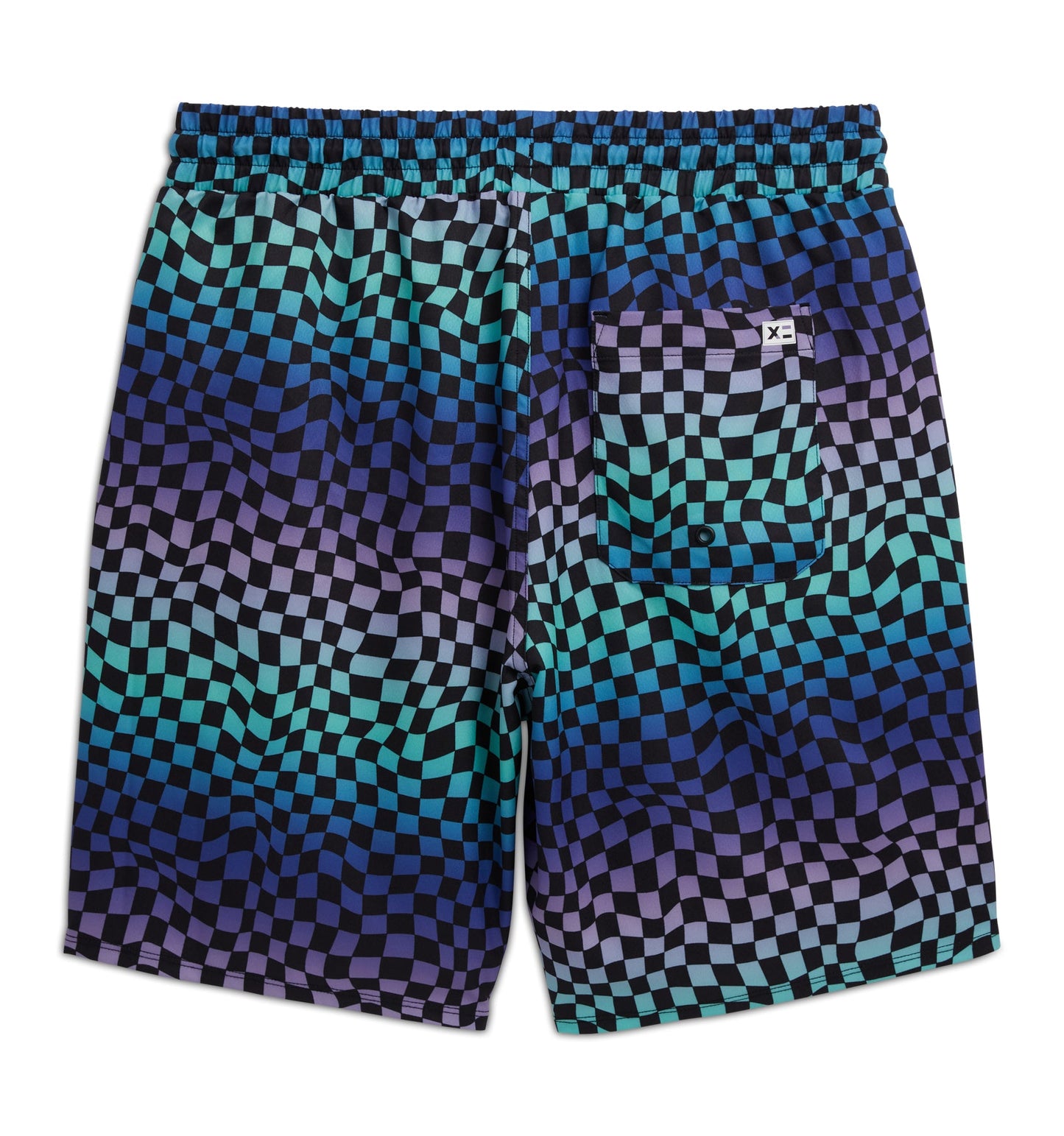 TomboyX Swim 9" Lined Board Shorts Heavy Weight - Checker Chaos