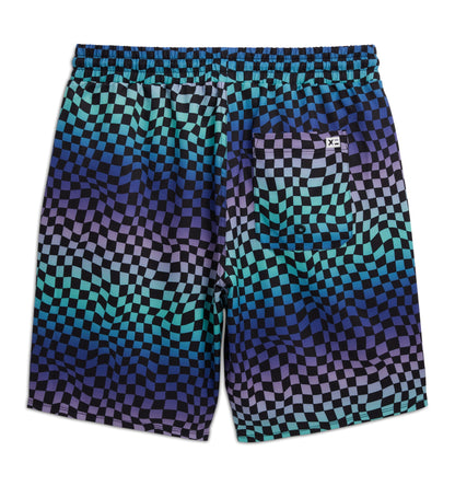TomboyX Swim 9" Lined Board Shorts Heavy Weight - Checker Chaos