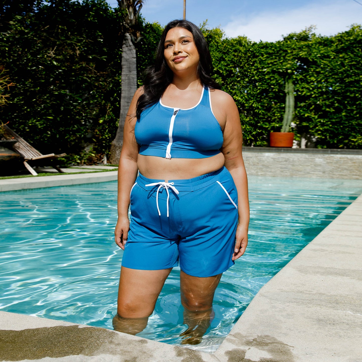 TomboyX Swim 7" Heritage Board Shorts Heavy Weight - Marina Blue