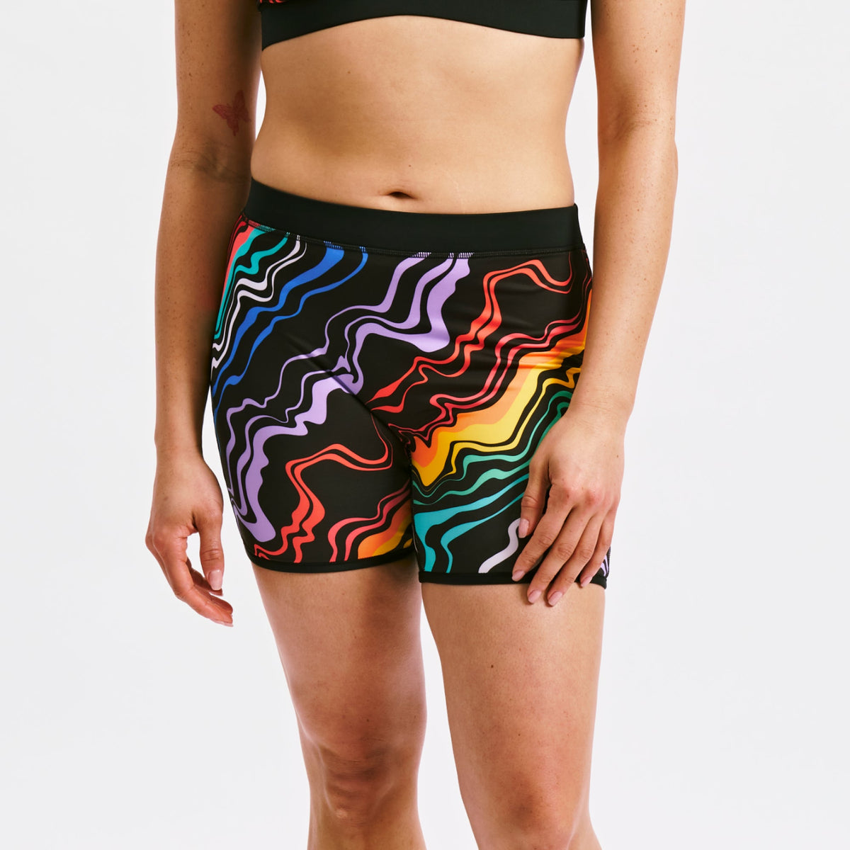 TomboyX Swim 4.5" Reversible Short - Making Waves