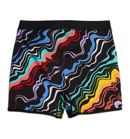 TomboyX Swim 4.5" Reversible Short - Making Waves