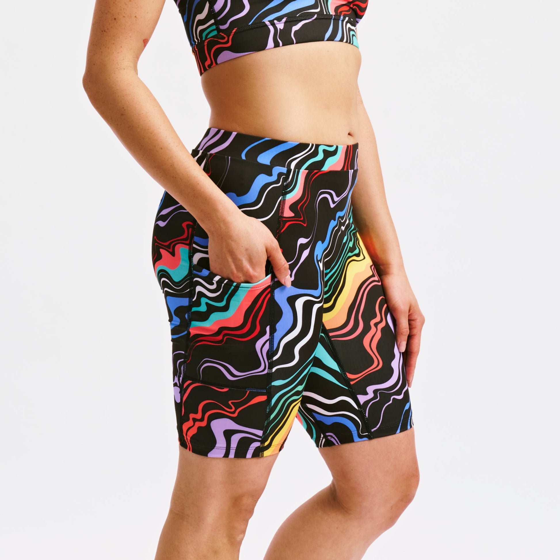 TomboyX Swim 9" Shorts with Pocket - Making Waves