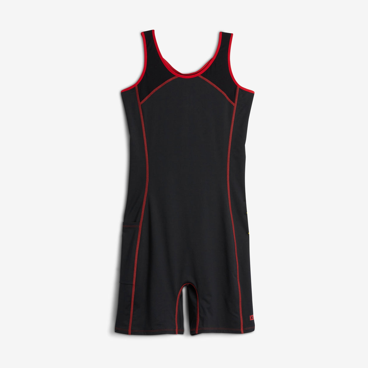 TomboyX Swim 6" Racerback Unisuit - Red Edge