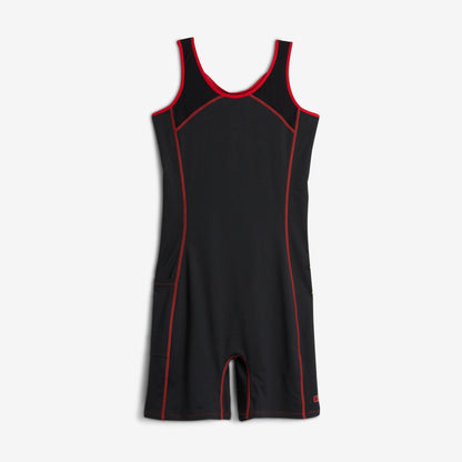 TomboyX Swim 6" Racerback Unisuit - Red Edge