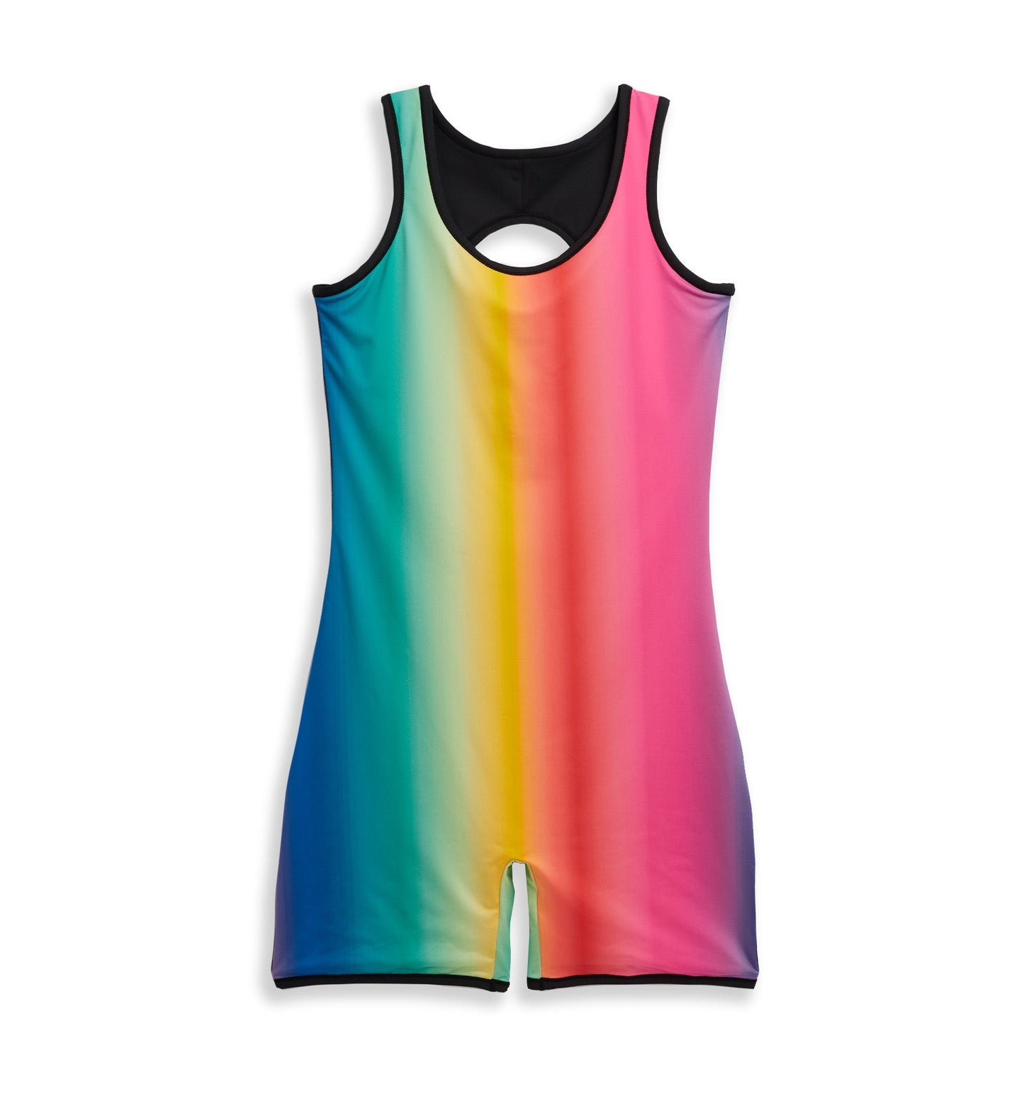 TomboyX Swim 6" Reversible Sleeveless Unisuit - Melting Rainbow
