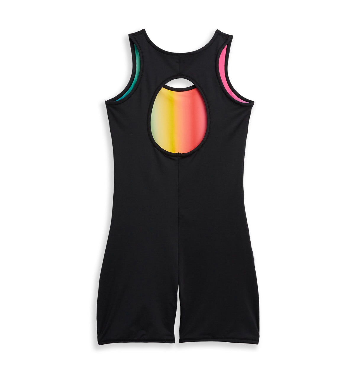 TomboyX Swim 6" Reversible Sleeveless Unisuit - Melting Rainbow