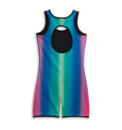 TomboyX Swim 6" Reversible Sleeveless Unisuit - Melting Rainbow