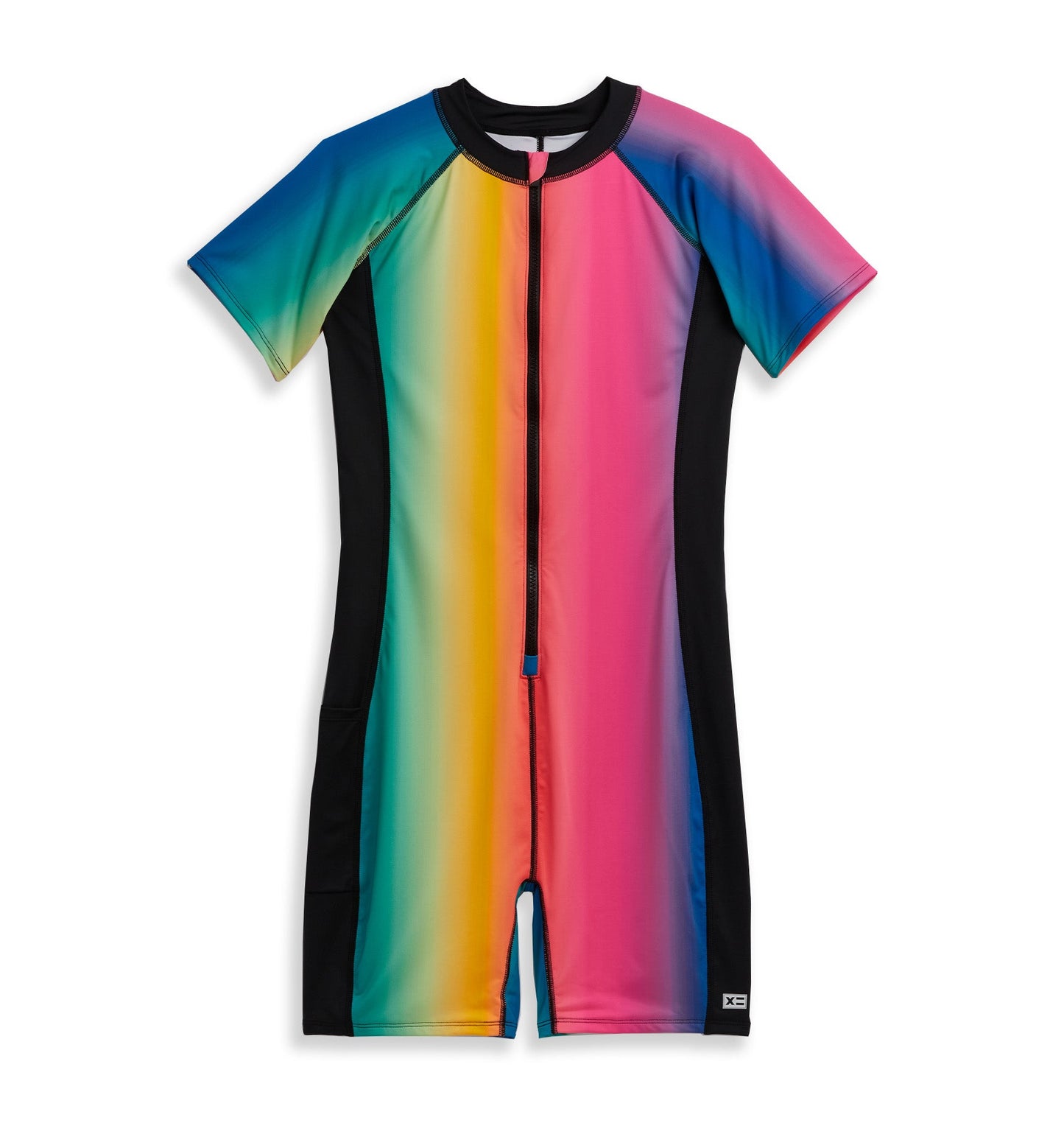 TomboyX Swim 6" Unisuit - Melting Rainbow