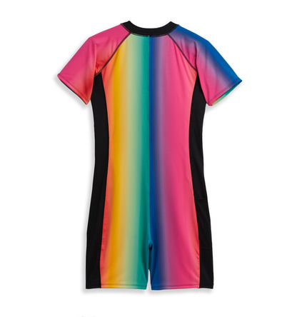 TomboyX Swim 6" Unisuit - Melting Rainbow