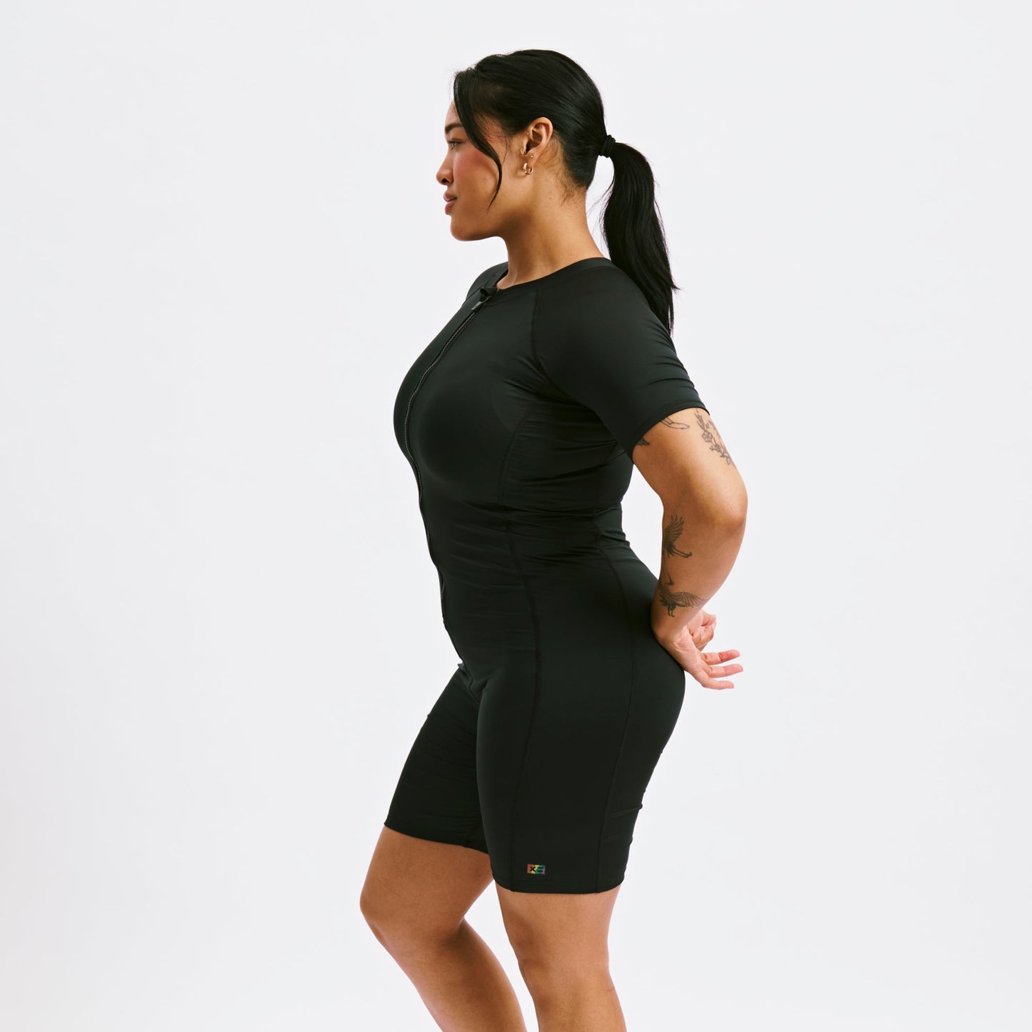 TomboyX Swim 6" Unisuit - Black