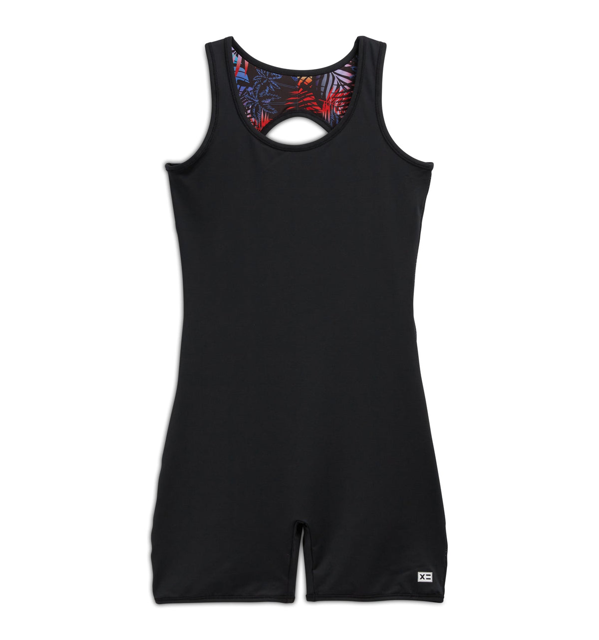 TomboyX Swim 6" Reversible Sleeveless Unisuit - Palm Dreams