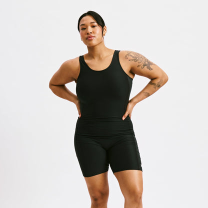 TomboyX Swim 6" Reversible Sleeveless Unisuit - Palm Dreams