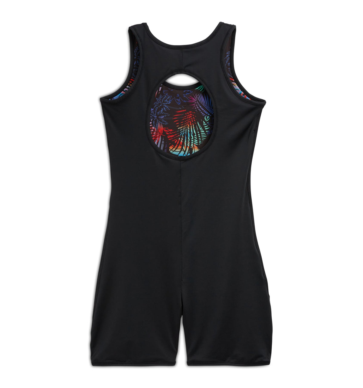TomboyX Swim 6" Reversible Sleeveless Unisuit - Palm Dreams