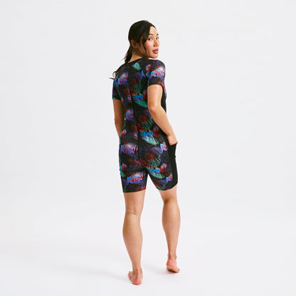 TomboyX Swim 6" Unisuit - Palm Dreams