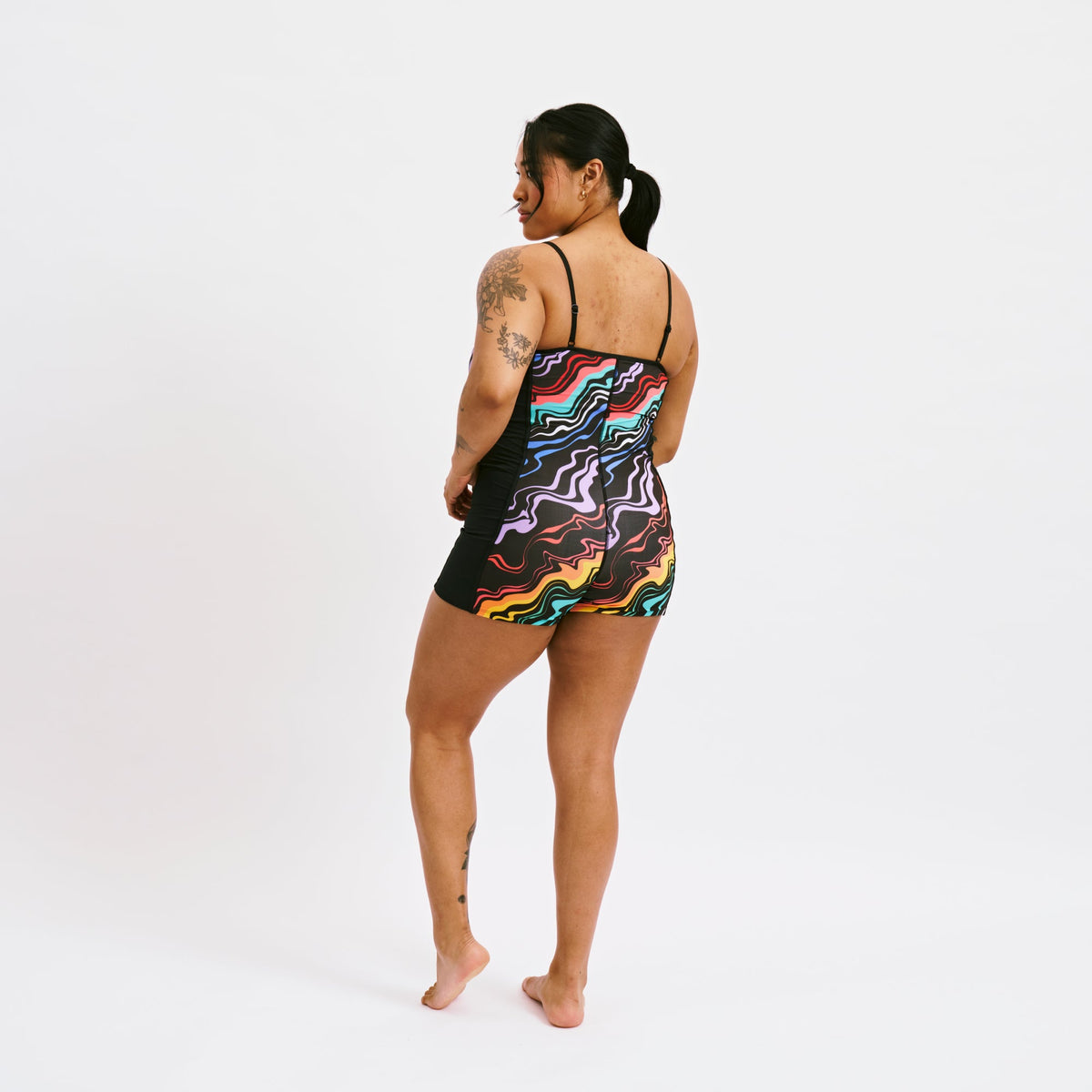 TomboyX Swim 3.5" Skinny Strap Unisuit - Making Waves