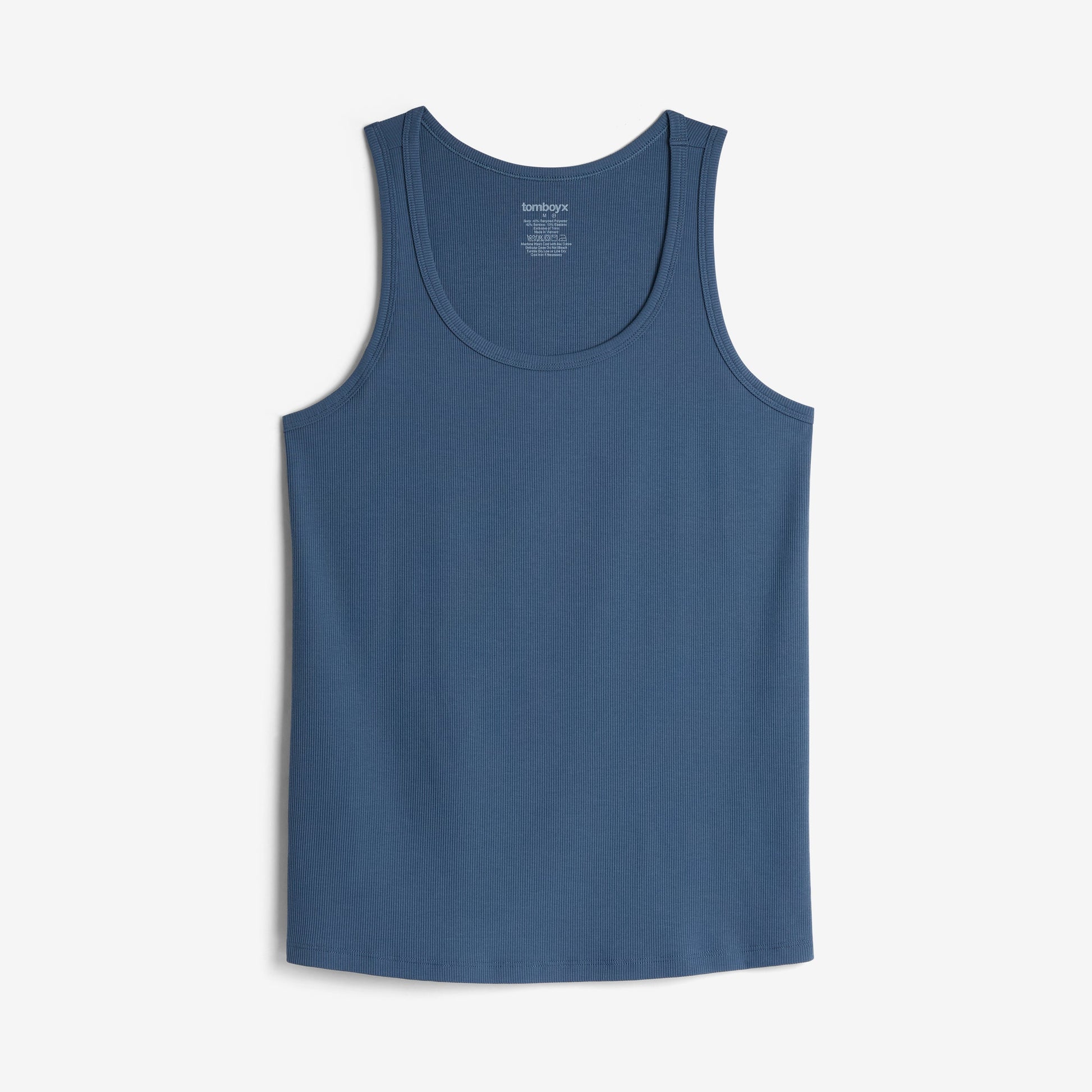 TomboyX Bamboo Rib Power Tank - Bering Sea