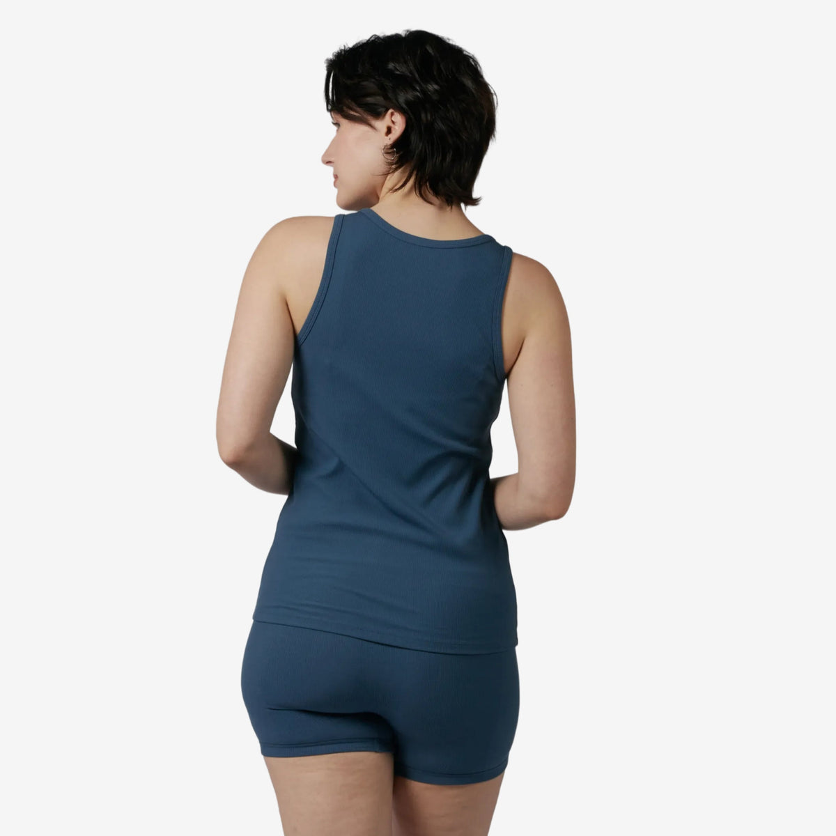 TomboyX Bamboo Rib Power Tank - Bering Sea