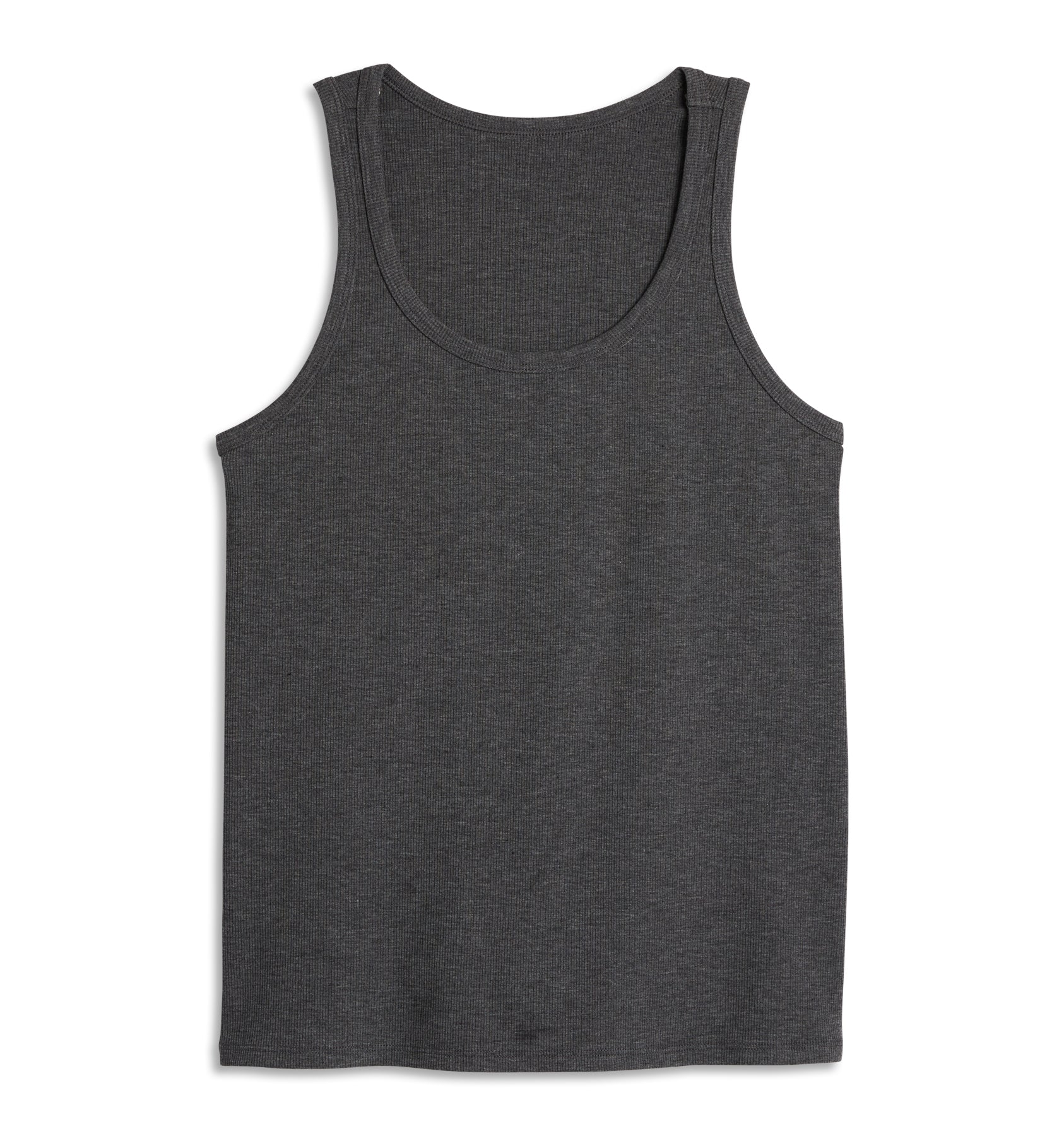 TomboyX Bamboo Rib Power Tank - Heather Gray