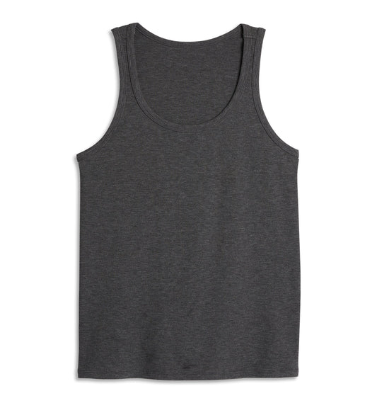 TomboyX Bamboo Rib Power Tank - Heather Gray