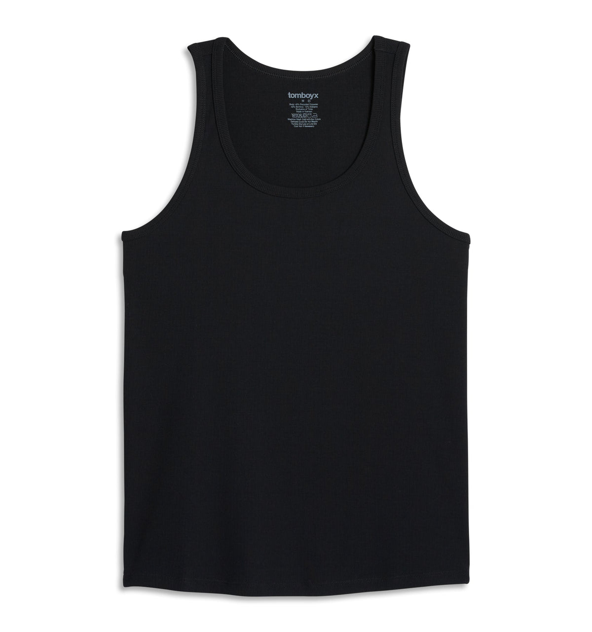 TomboyX Bamboo Rib Power Tank - Black