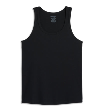 TomboyX Bamboo Rib Power Tank - Black
