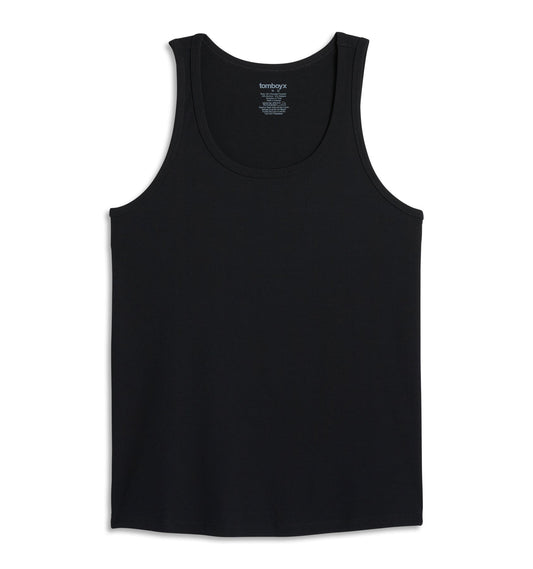 TomboyX Bamboo Rib Power Tank - Black