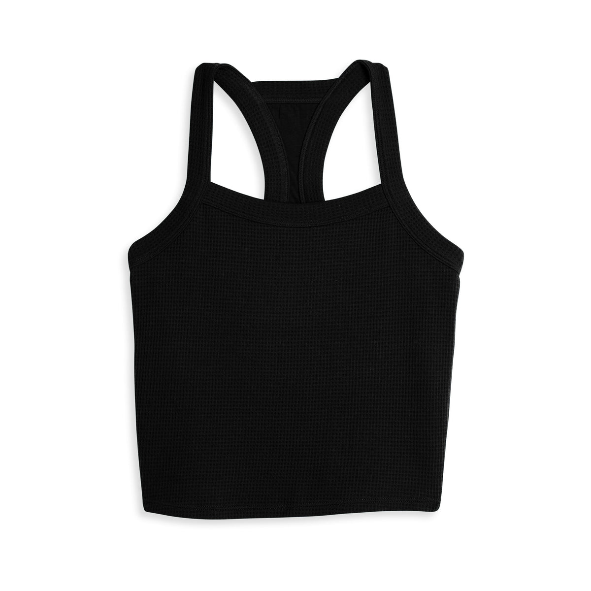 TomboyX Modal Cloud Waffle Bra Top - Black Beauty