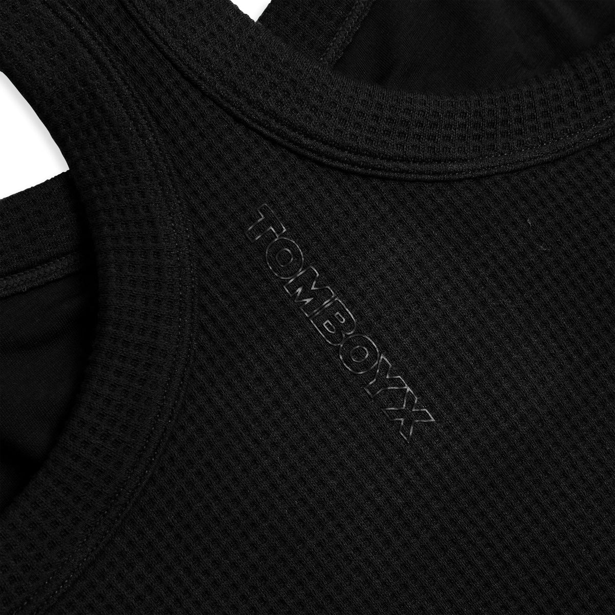 TomboyX Modal Cloud Waffle Bra Top - Black Beauty