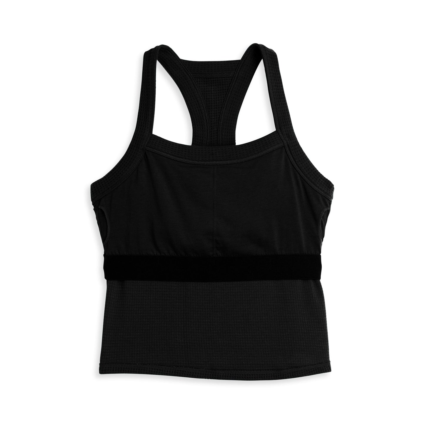 TomboyX Modal Cloud Waffle Bra Top - Black Beauty