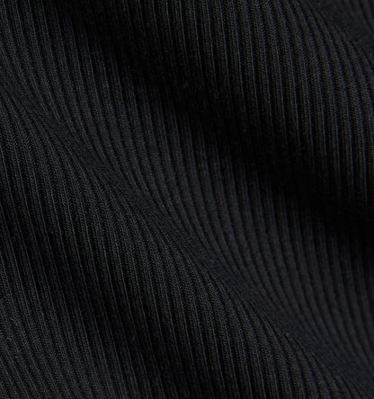 TomboyX Bamboo Rib Short Sleeve Tee - Black