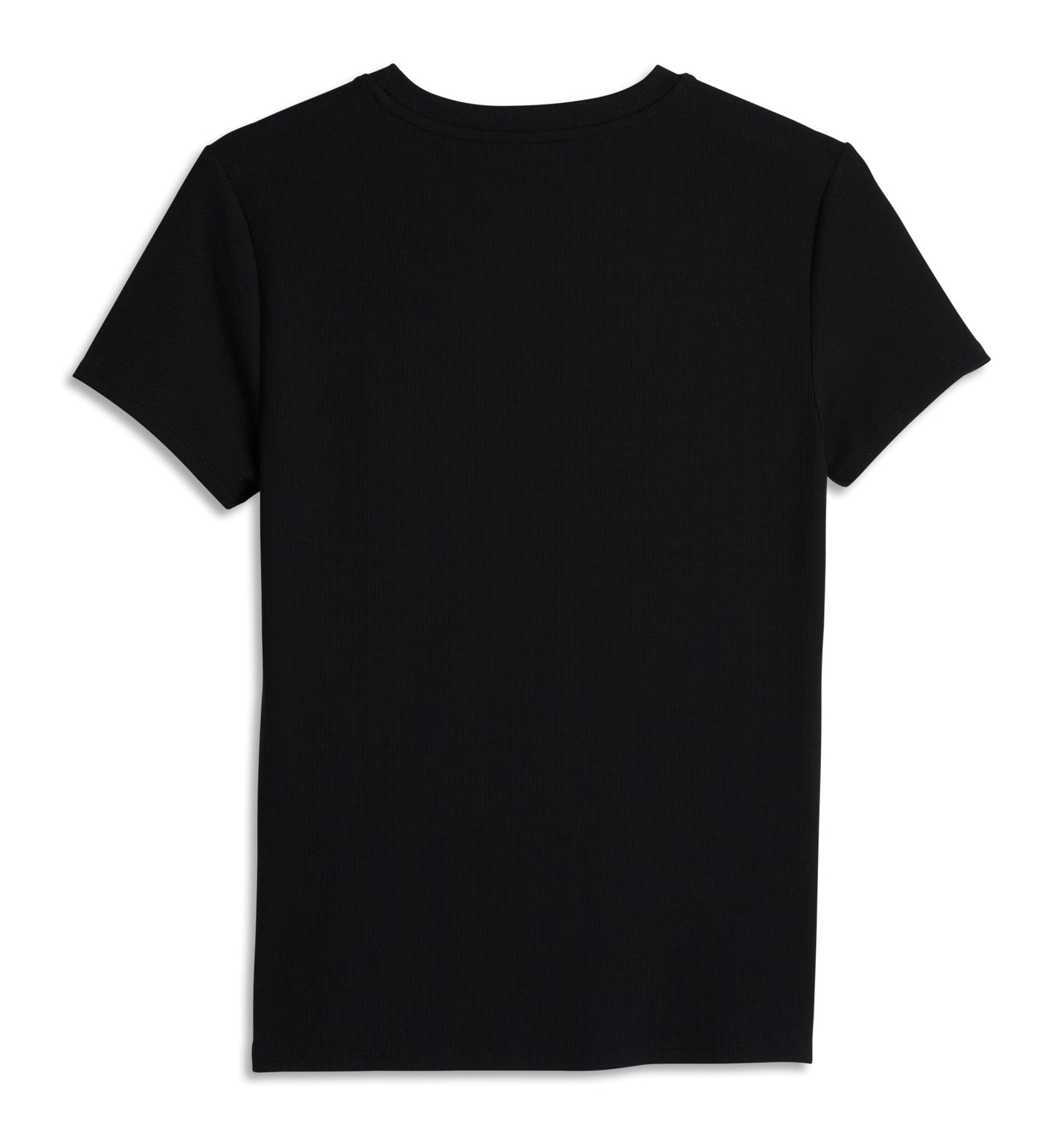 TomboyX Bamboo Rib Short Sleeve Tee - Black