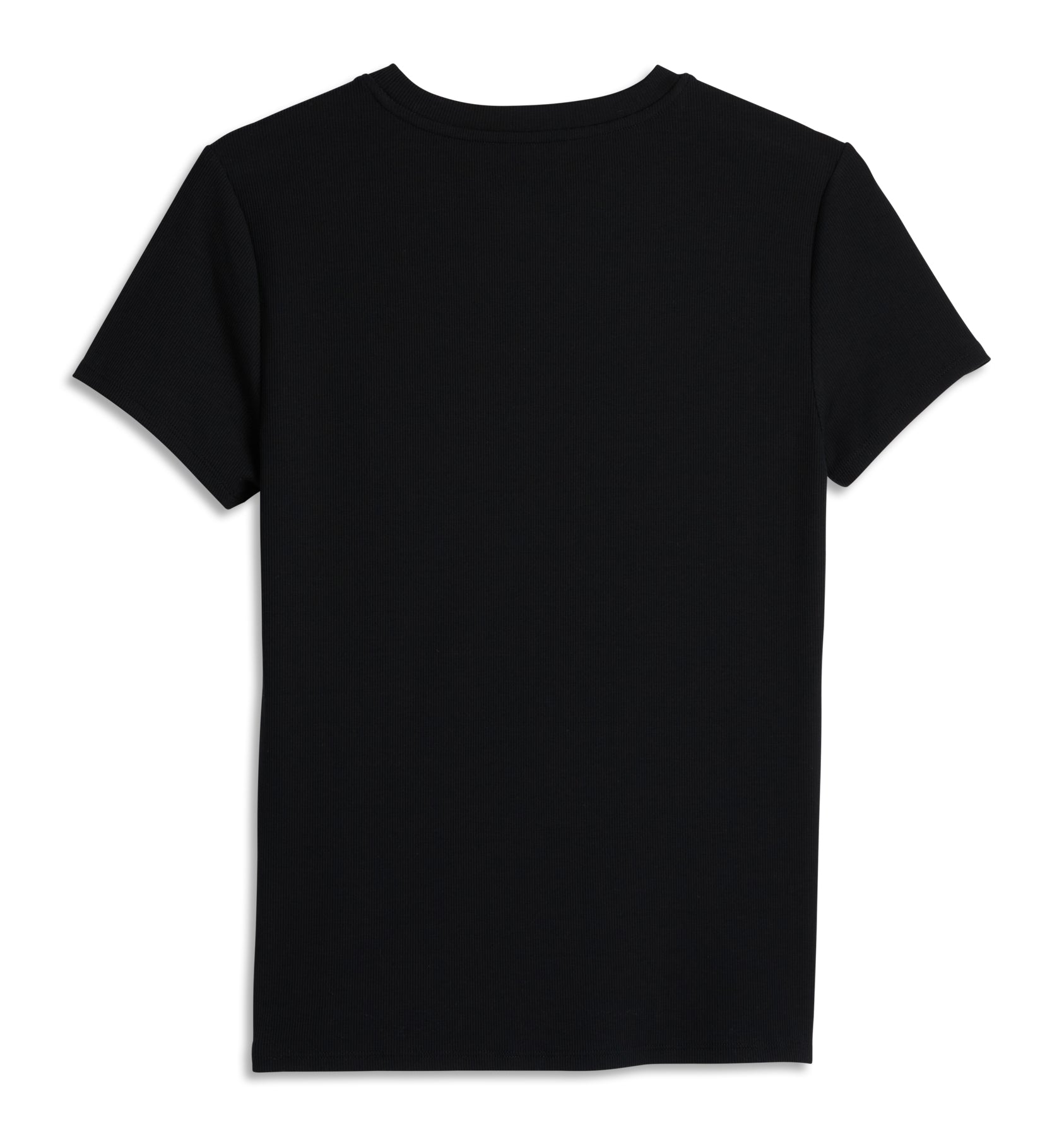 TomboyX Bamboo Rib Short Sleeve Tee - Black