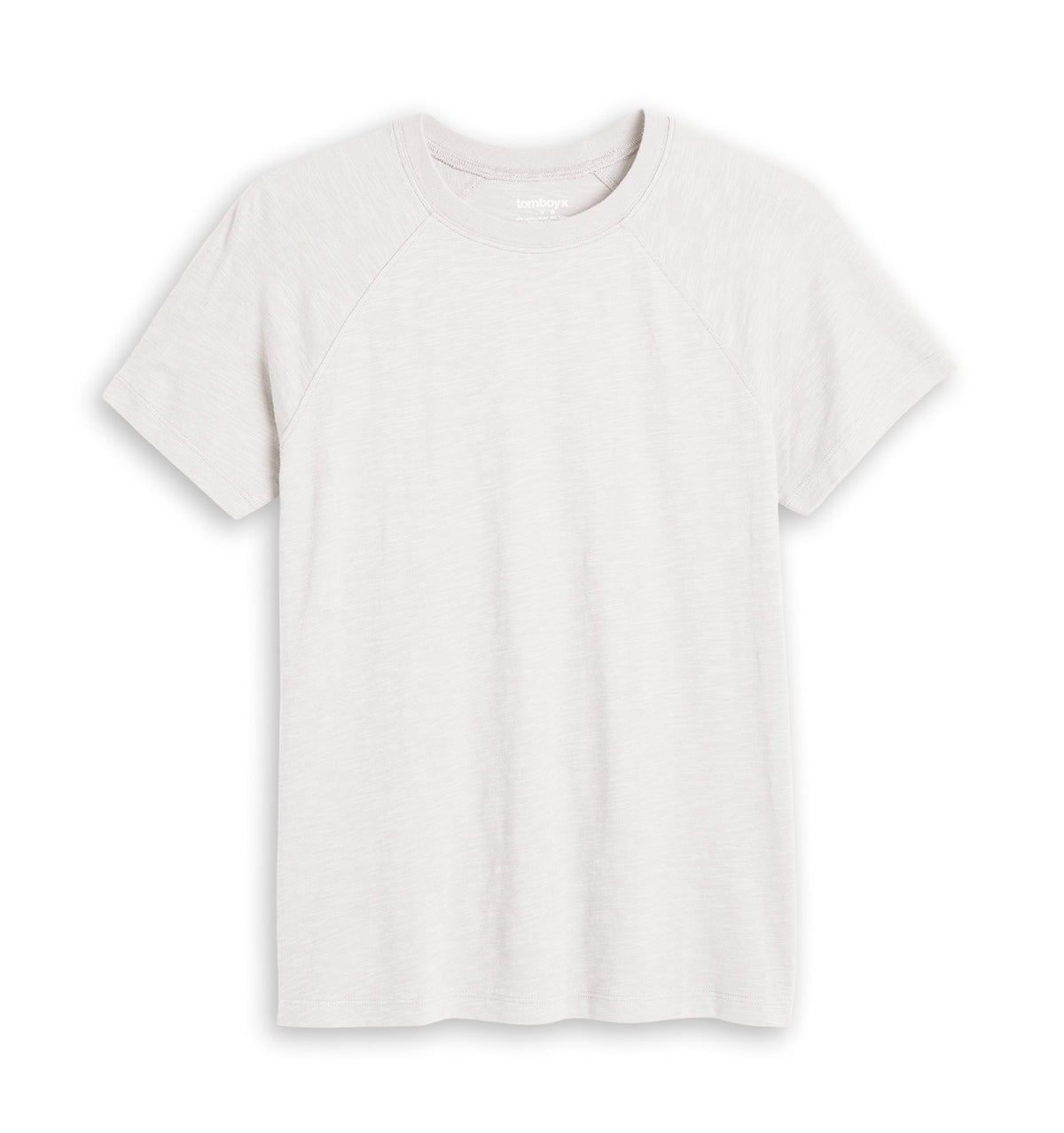 TomboyX Short Sleeve Jersey Slub Raglan Tee - Natural
