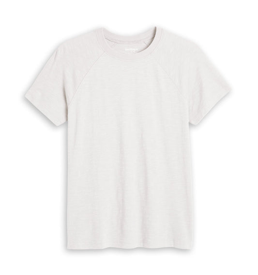 TomboyX Short Sleeve Jersey Slub Raglan Tee - Natural
