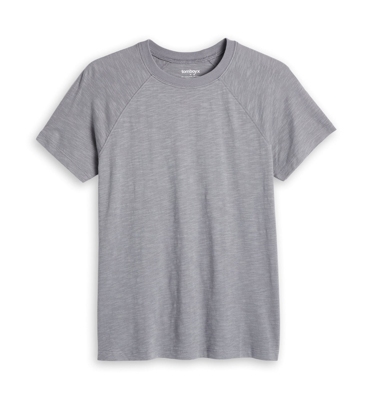 TomboyX Short Sleeve Jersey Slub Raglan Tee - Ultimate Gray