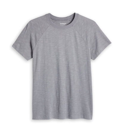TomboyX Short Sleeve Jersey Slub Raglan Tee - Ultimate Gray