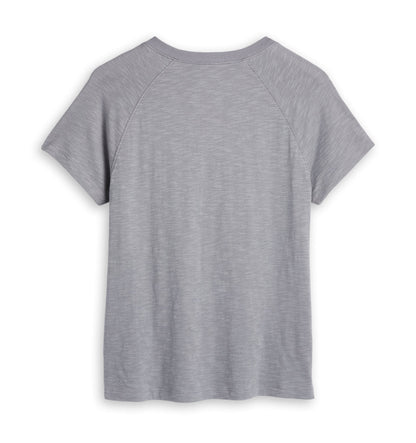 TomboyX Short Sleeve Jersey Slub Raglan Tee - Ultimate Gray