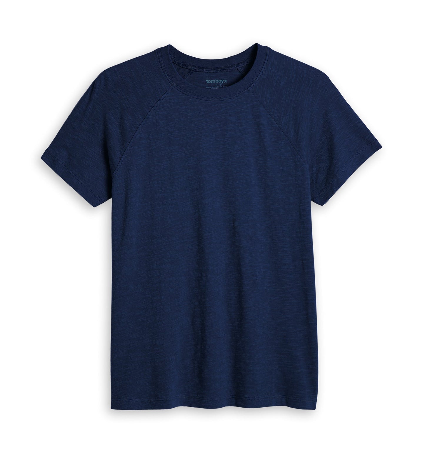 TomboyX Short Sleeve Jersey Slub Raglan Tee - Future Dusk