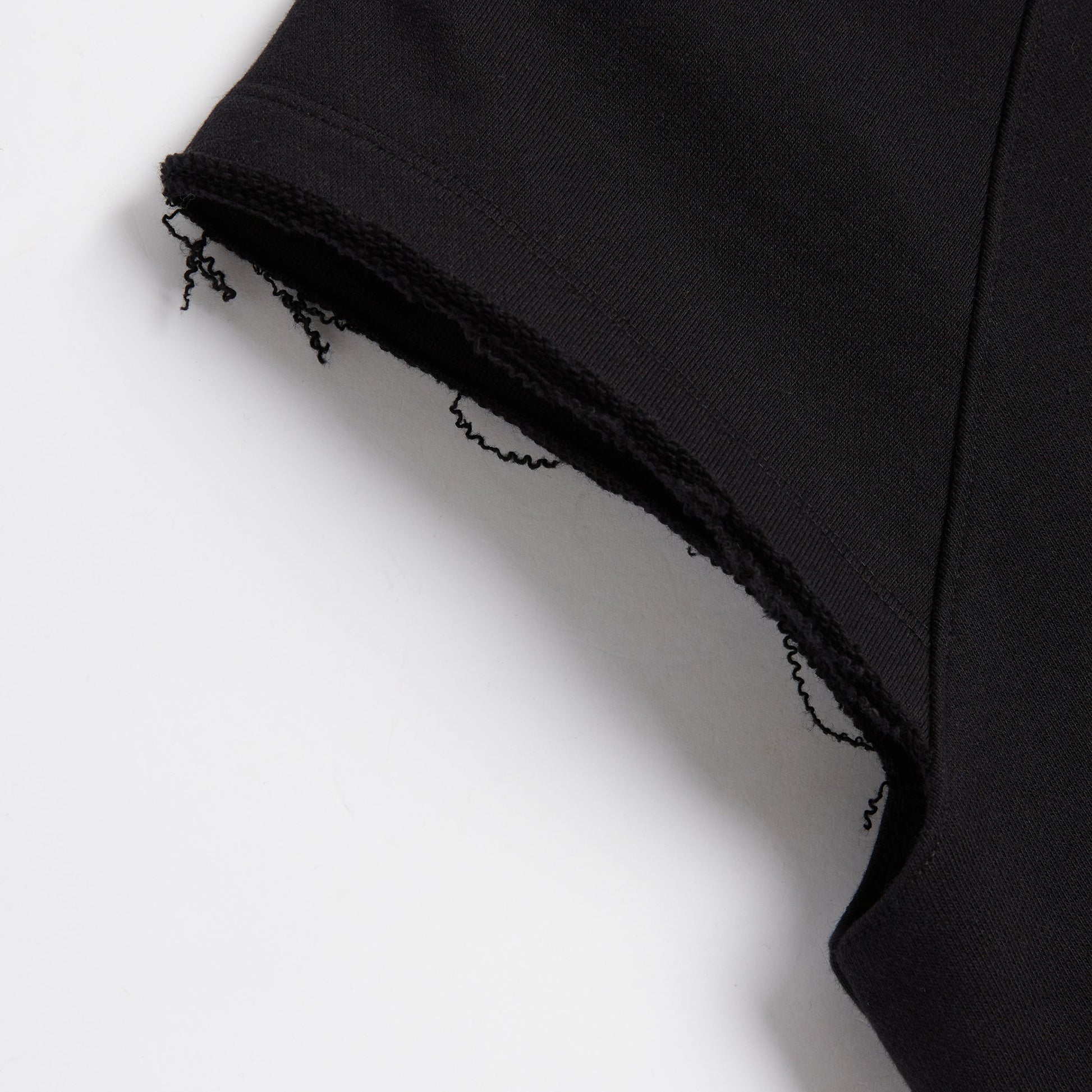 TomboyX French Terry Cut Off Crew - Black